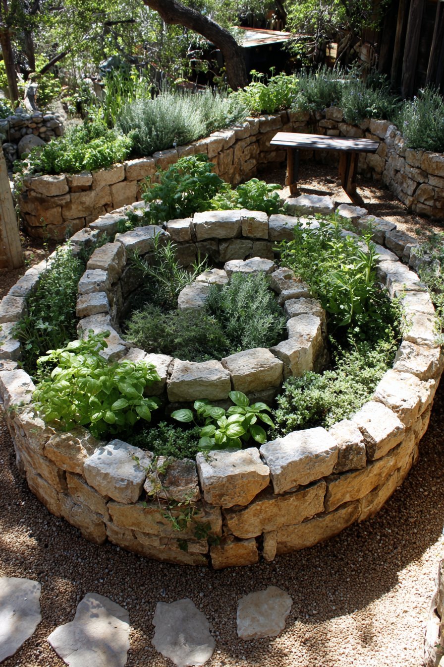 Permaculture Herb Spiral