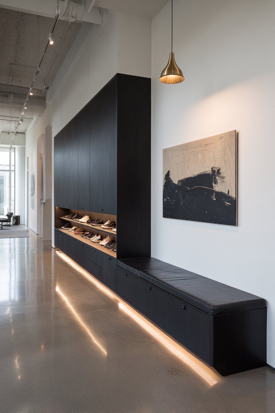 Matte Black Minimalist Boutique Display
