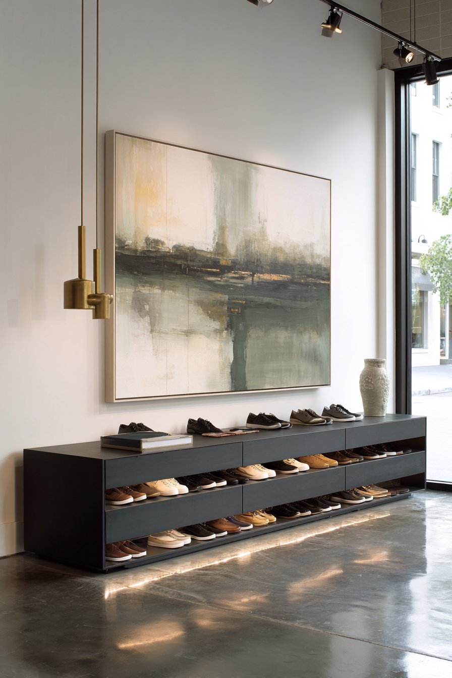Matte Black Minimalist Boutique Display