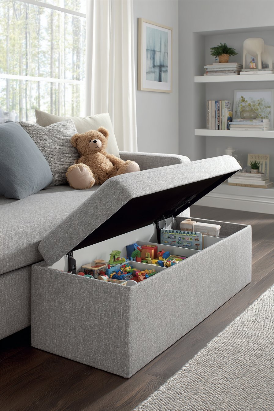  Tech-Integrated Storage Bench