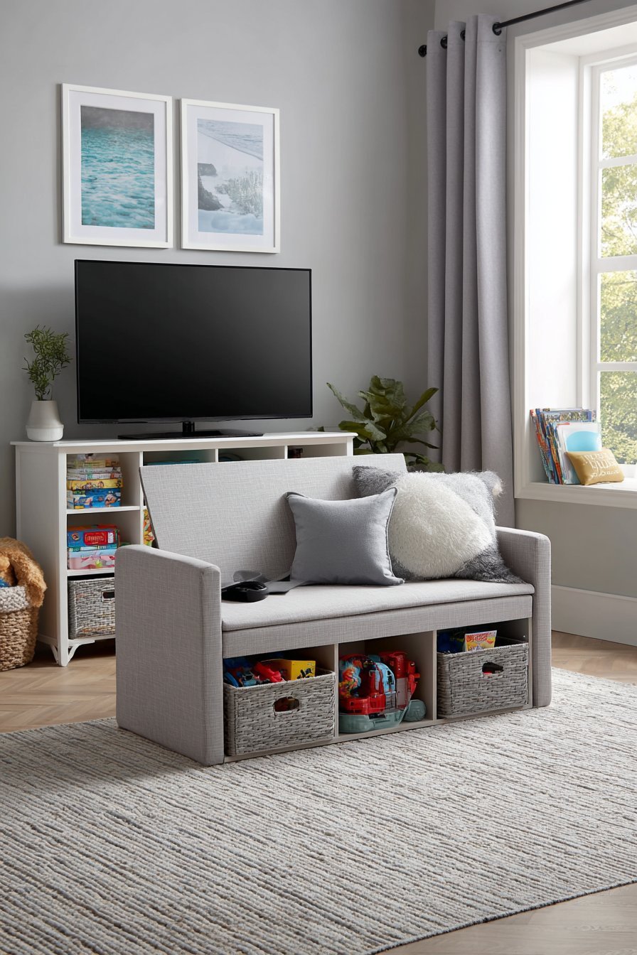  Tech-Integrated Storage Bench