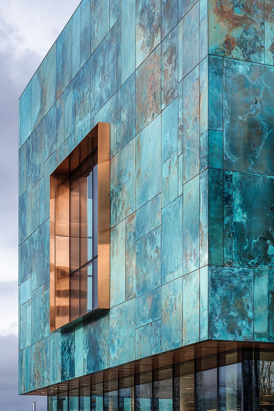 Contemporary Copper with Natural Patina