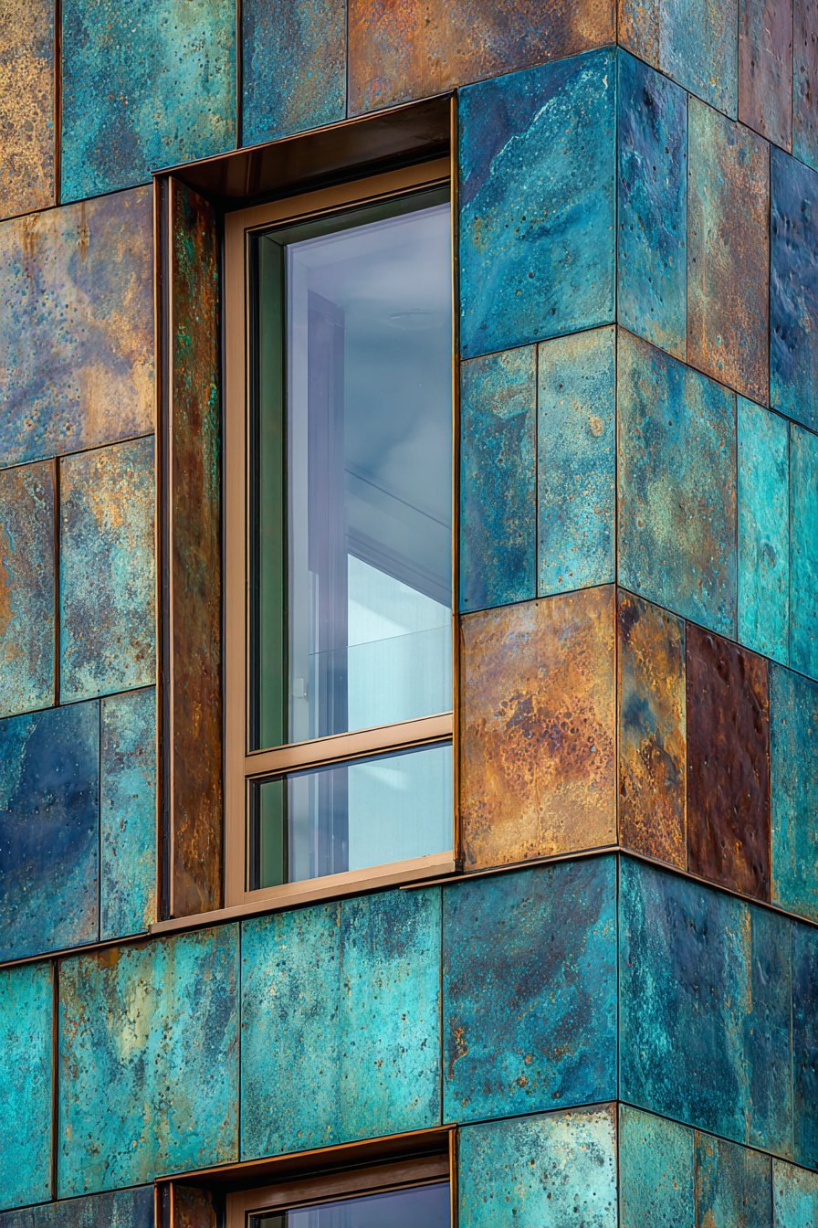 Contemporary Copper with Natural Patina