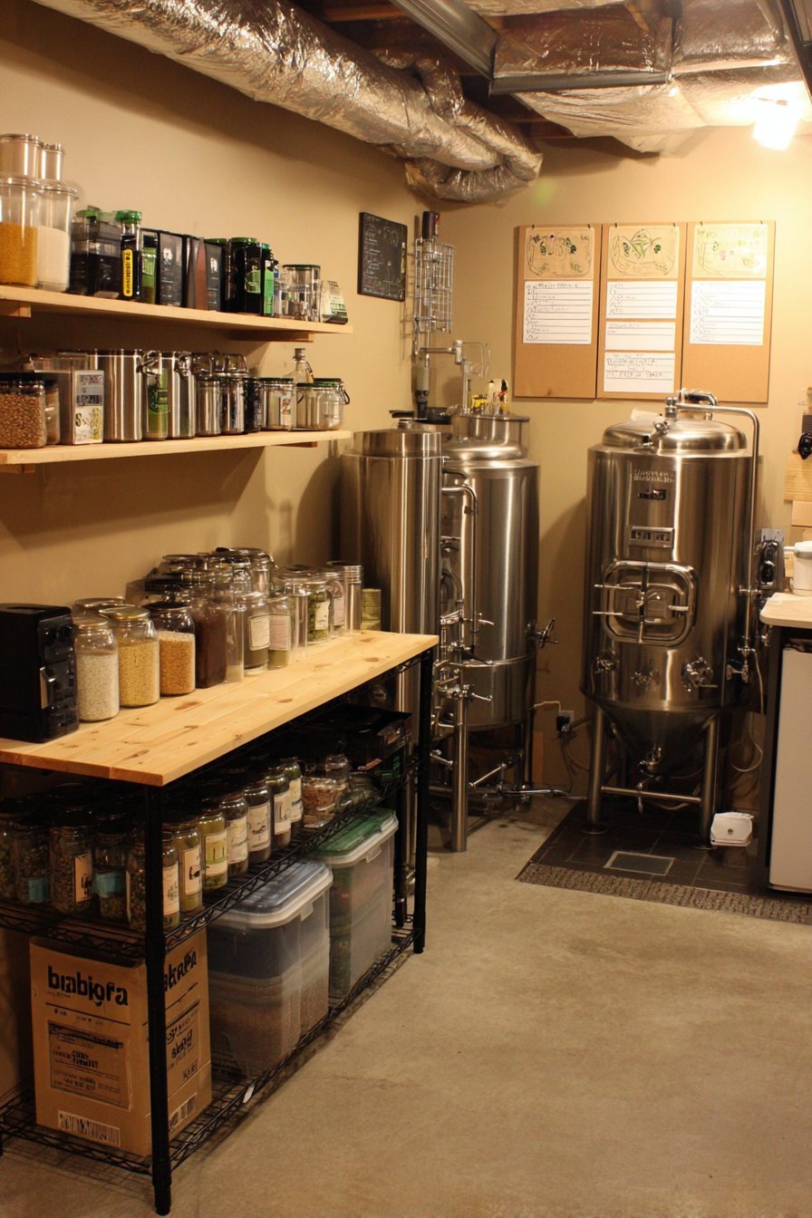 Home Brewery Hobby Setup