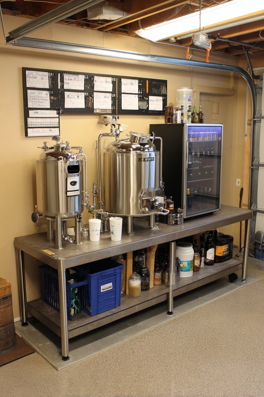 Home Brewery Hobby Setup