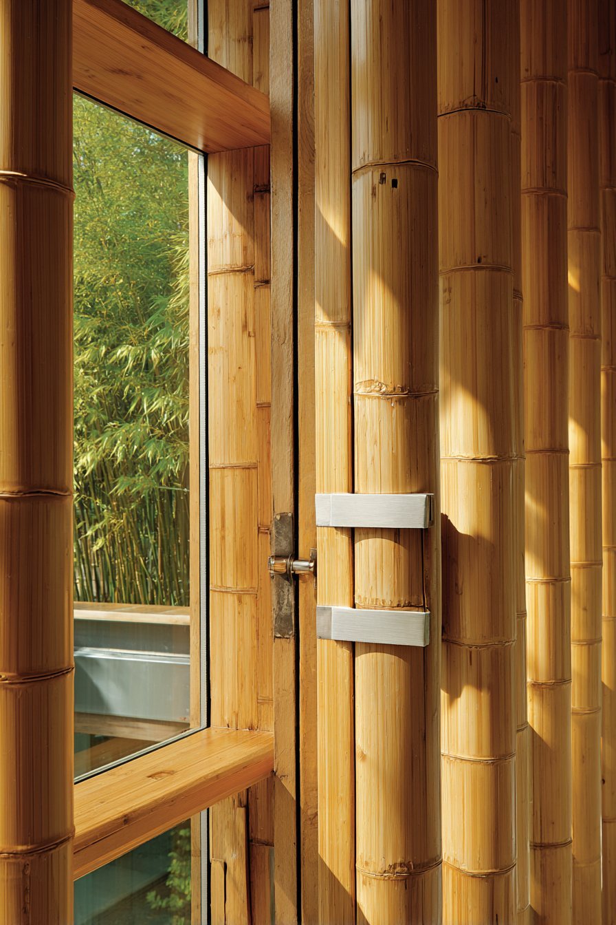 Bamboo Tropical Contemporary Door