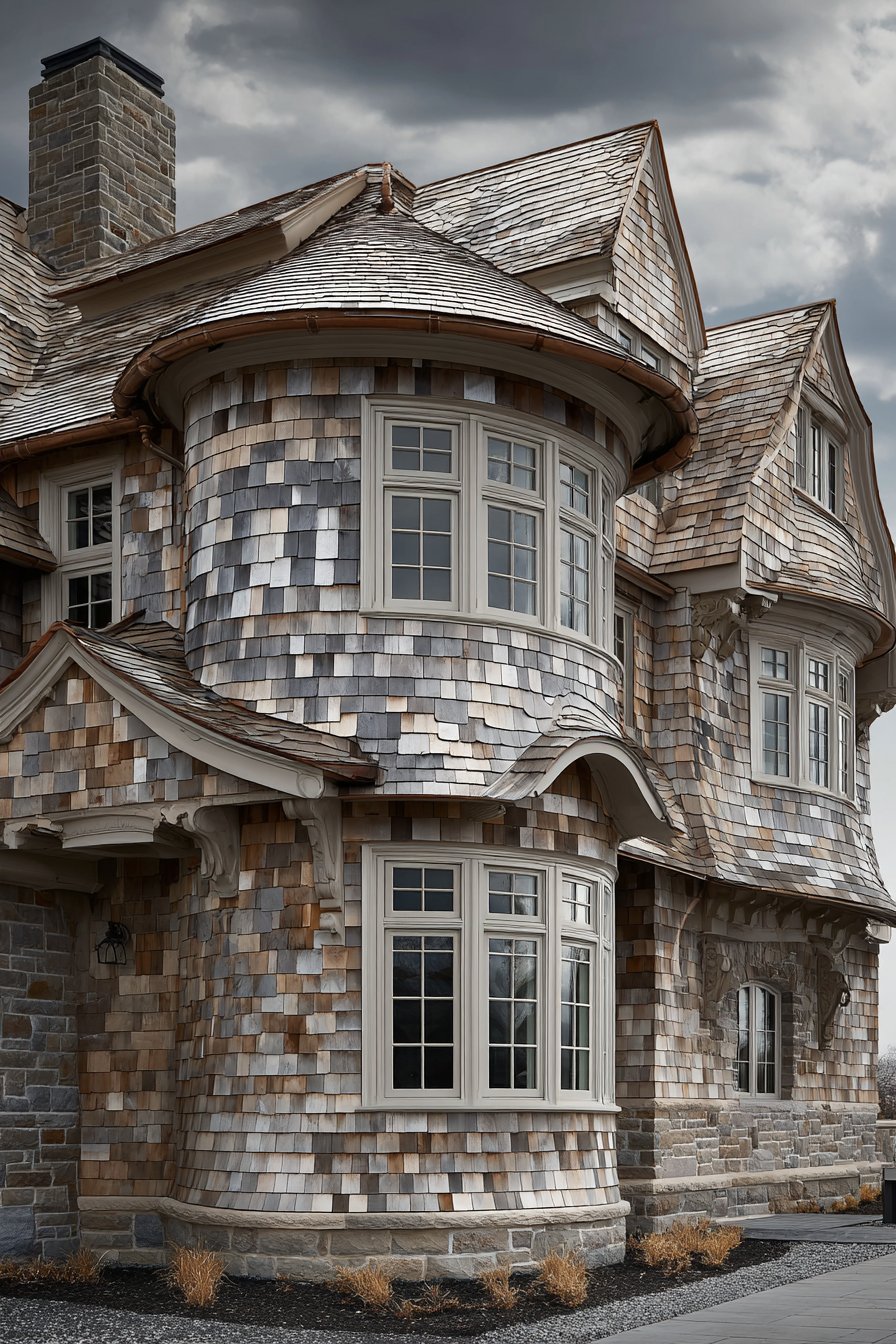Shingle Style with Flowing Forms