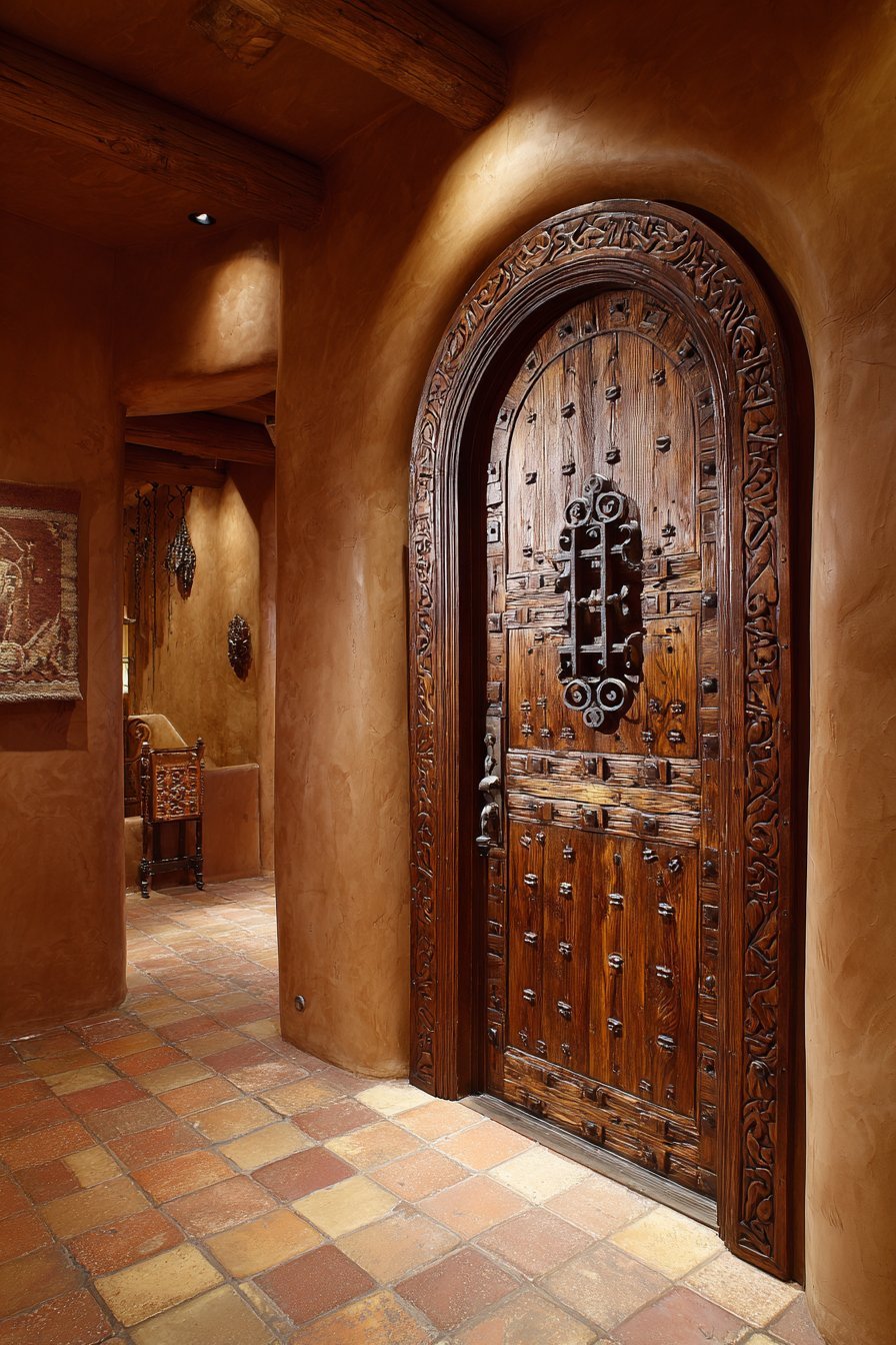 Spanish Colonial Mesquite with Iron Details