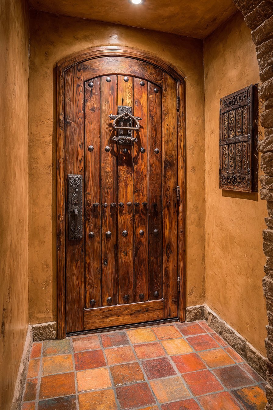 Spanish Colonial Mesquite with Iron Details