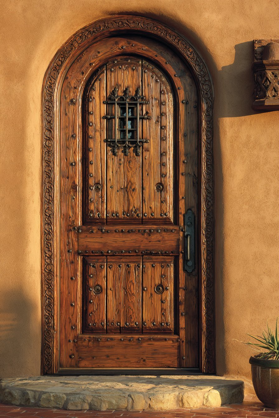 Spanish Colonial Mesquite with Iron Details