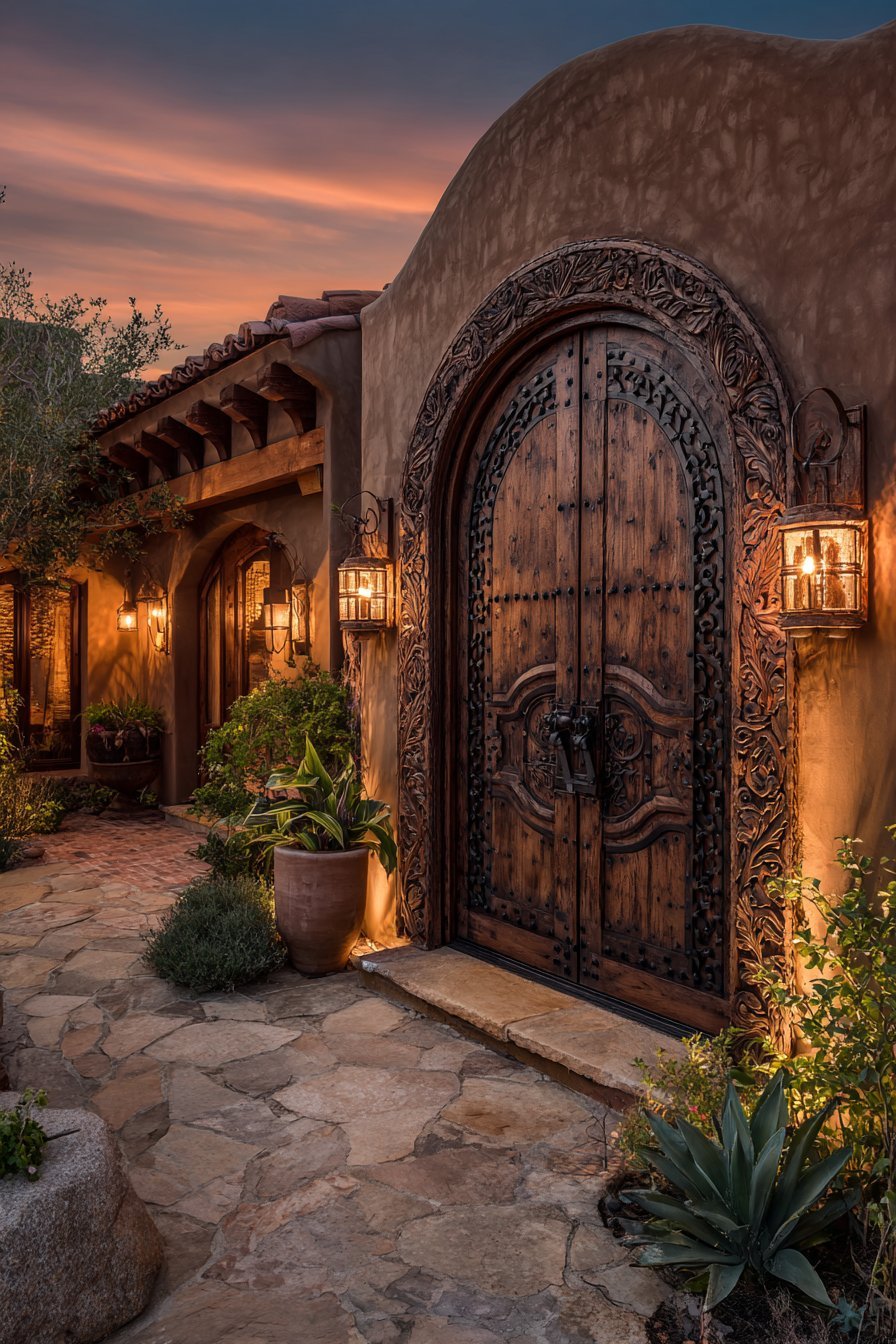 Spanish Colonial Mesquite with Iron Details
