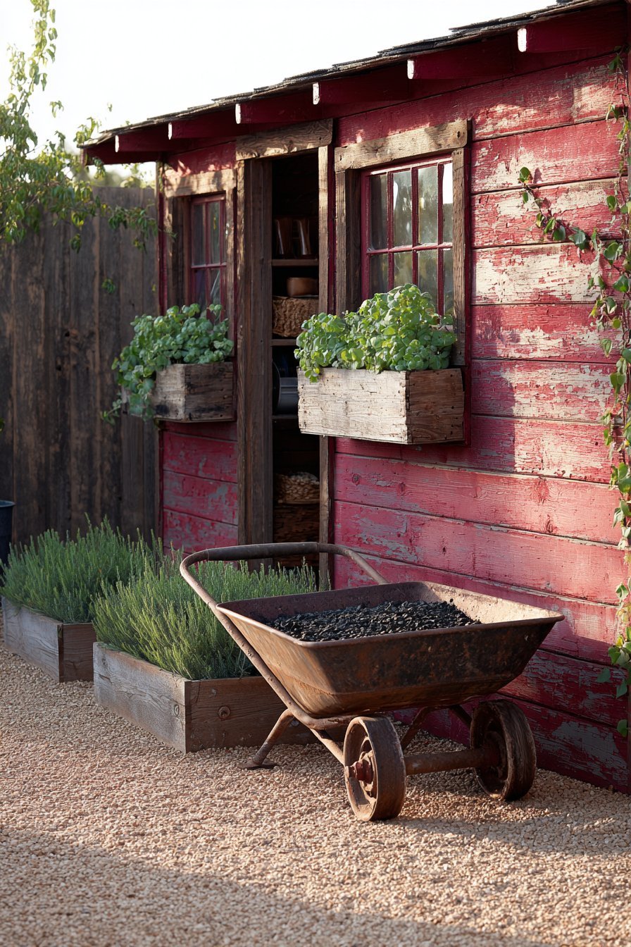 Board and Batten Garden Shed Storage