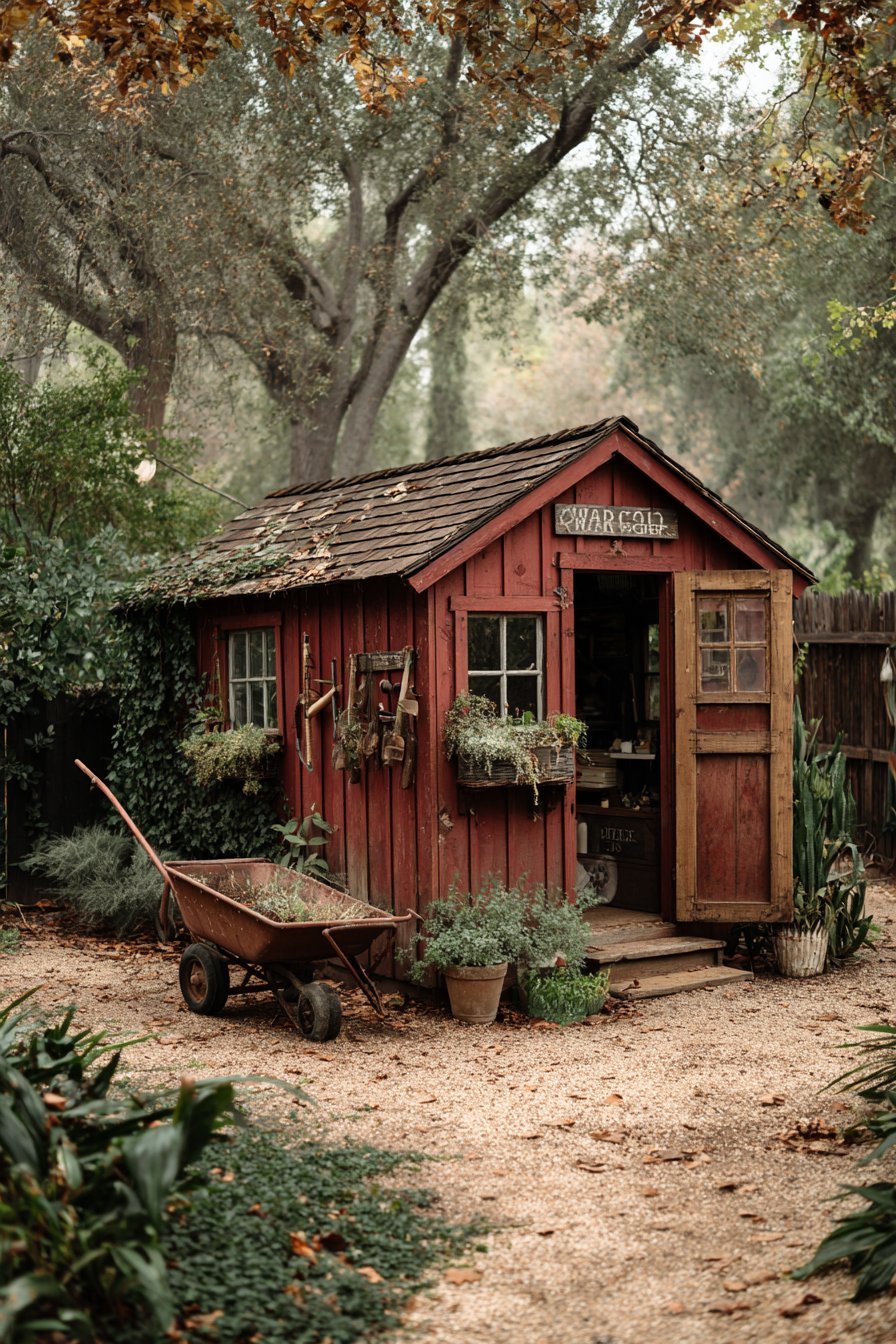 Board and Batten Garden Shed Storage