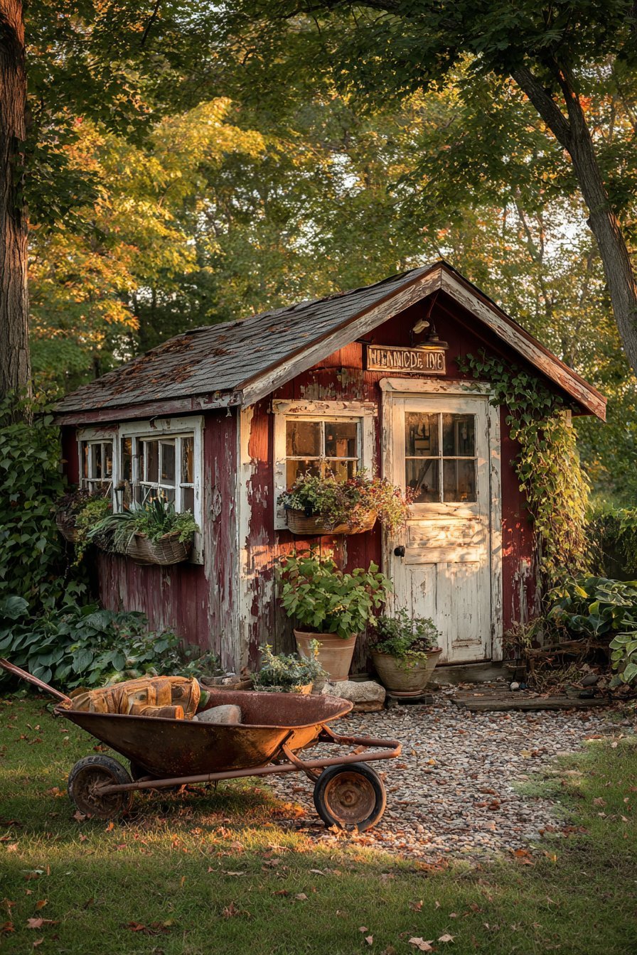 Board and Batten Garden Shed Storage
