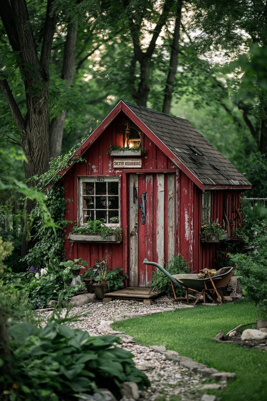 Board and Batten Garden Shed Storage