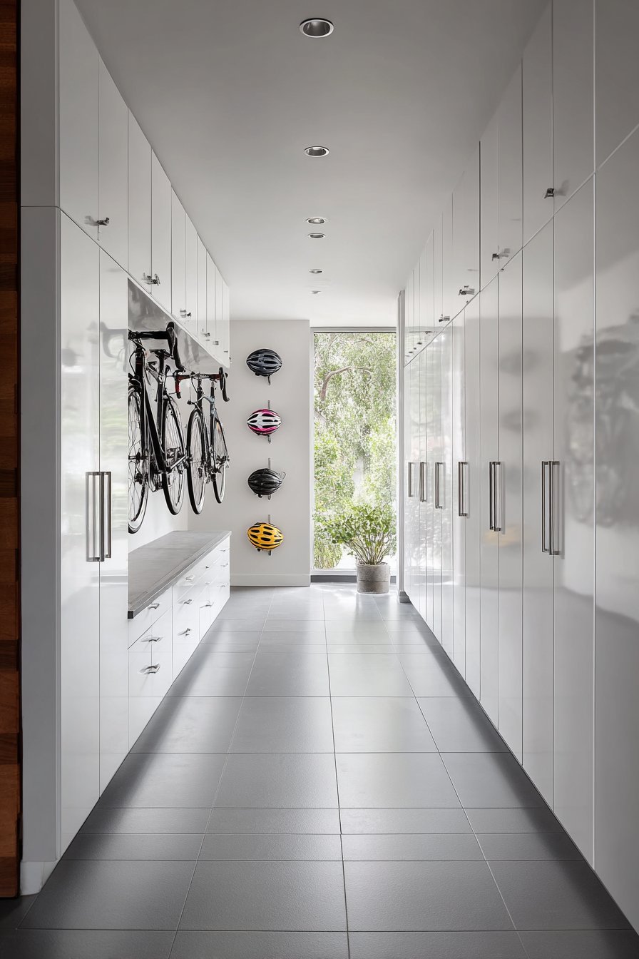 Clean Contemporary White Cabinet System