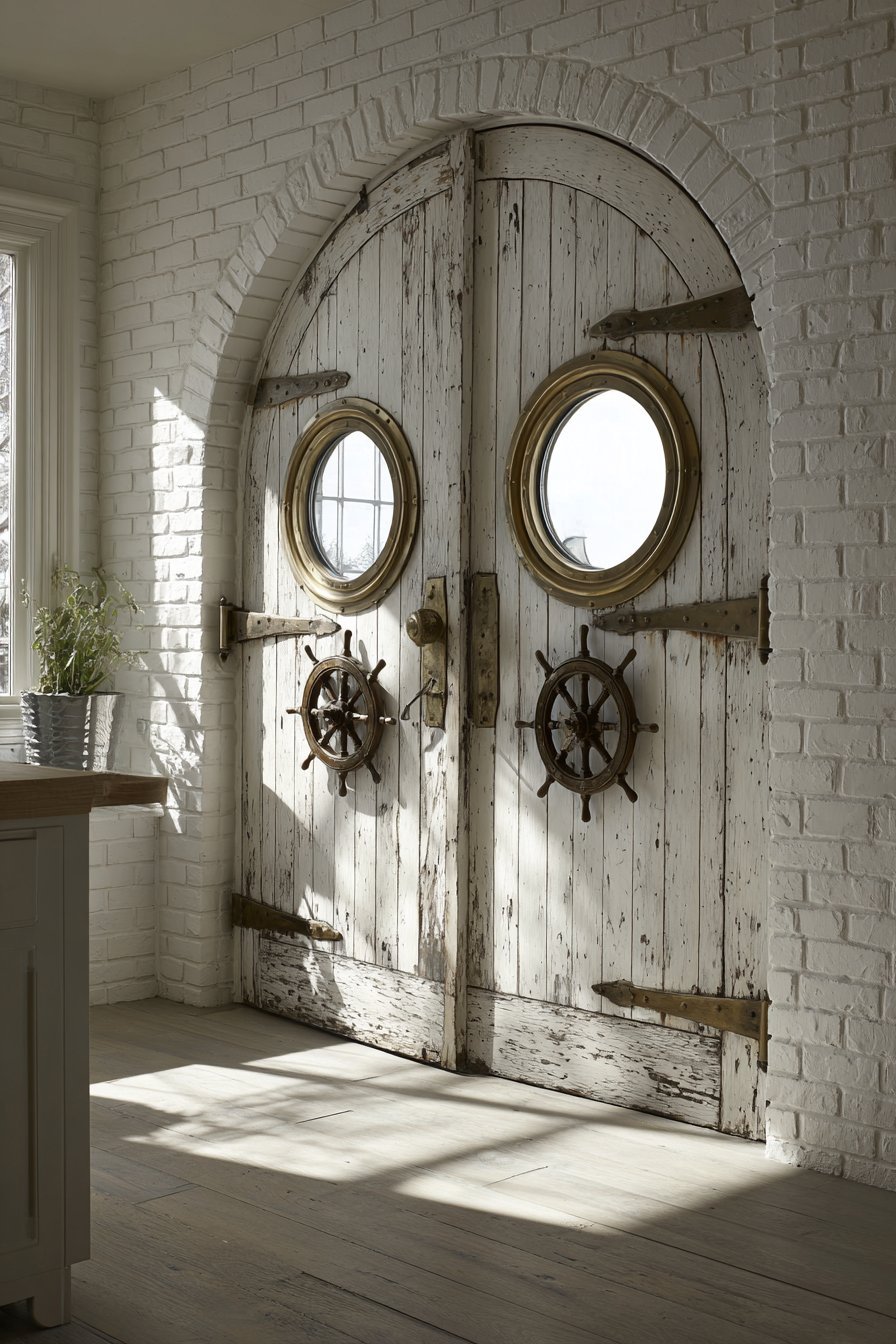 Coastal Weathered Teak with Nautical Details