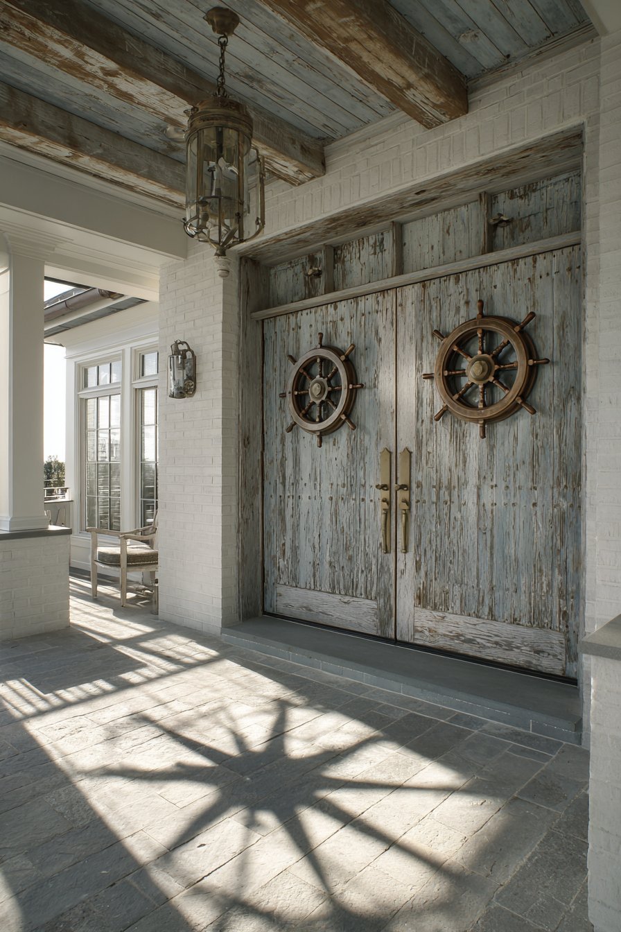 Coastal Weathered Teak with Nautical Details