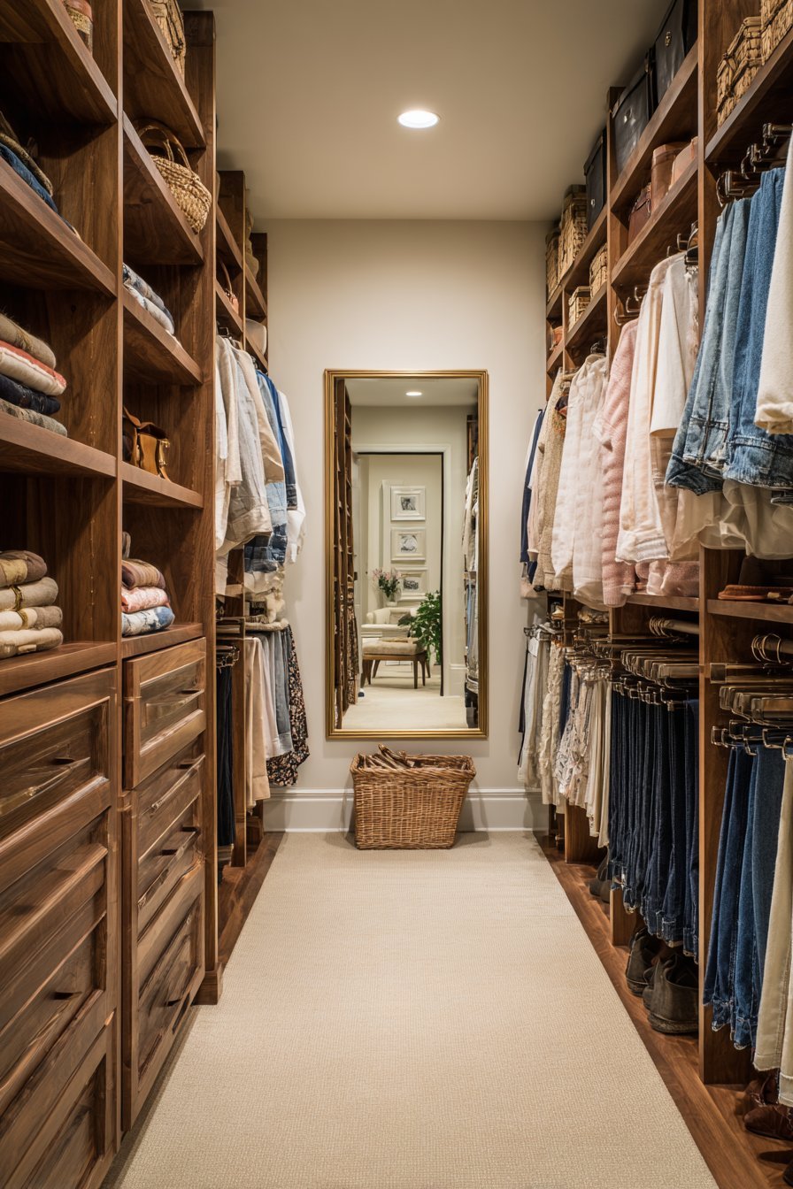 Warm Walnut Custom Built-Ins