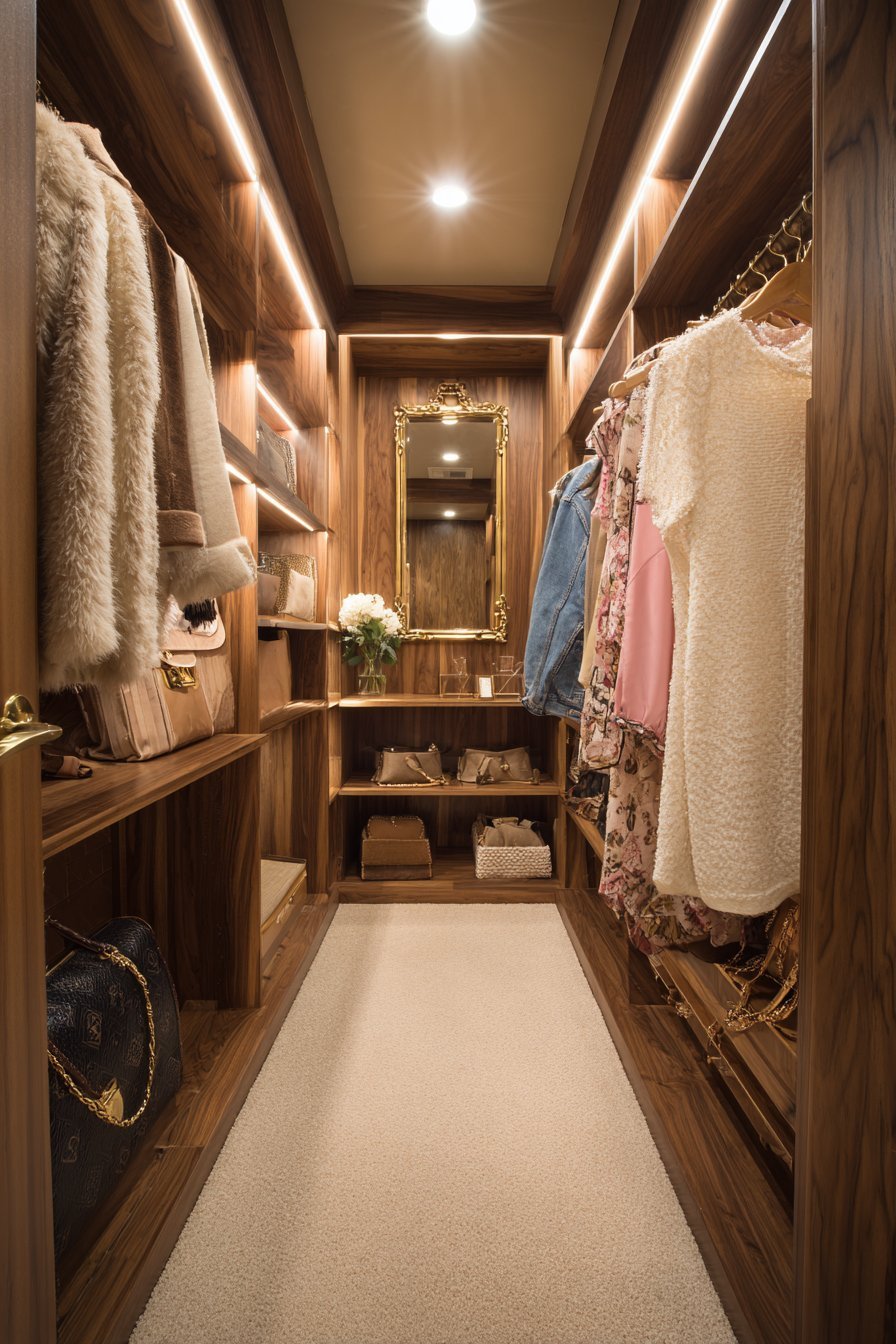 Warm Walnut Custom Built-Ins