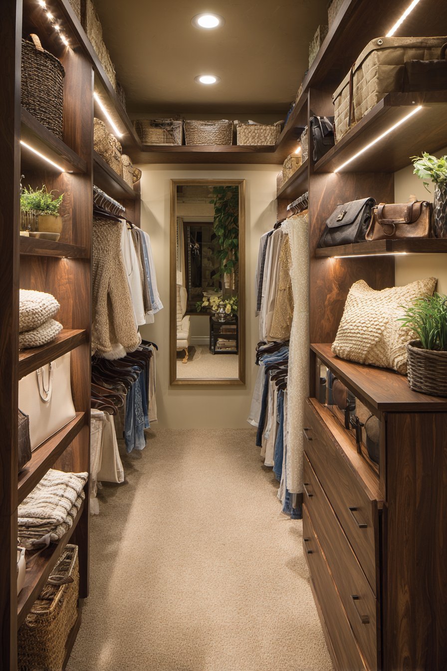 Warm Walnut Custom Built-Ins