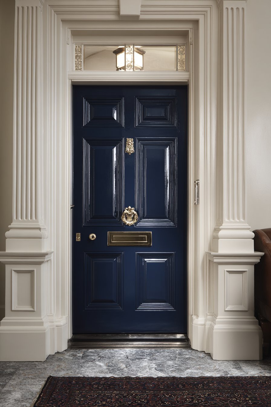 English Manor Navy Blue with Georgian Hardware