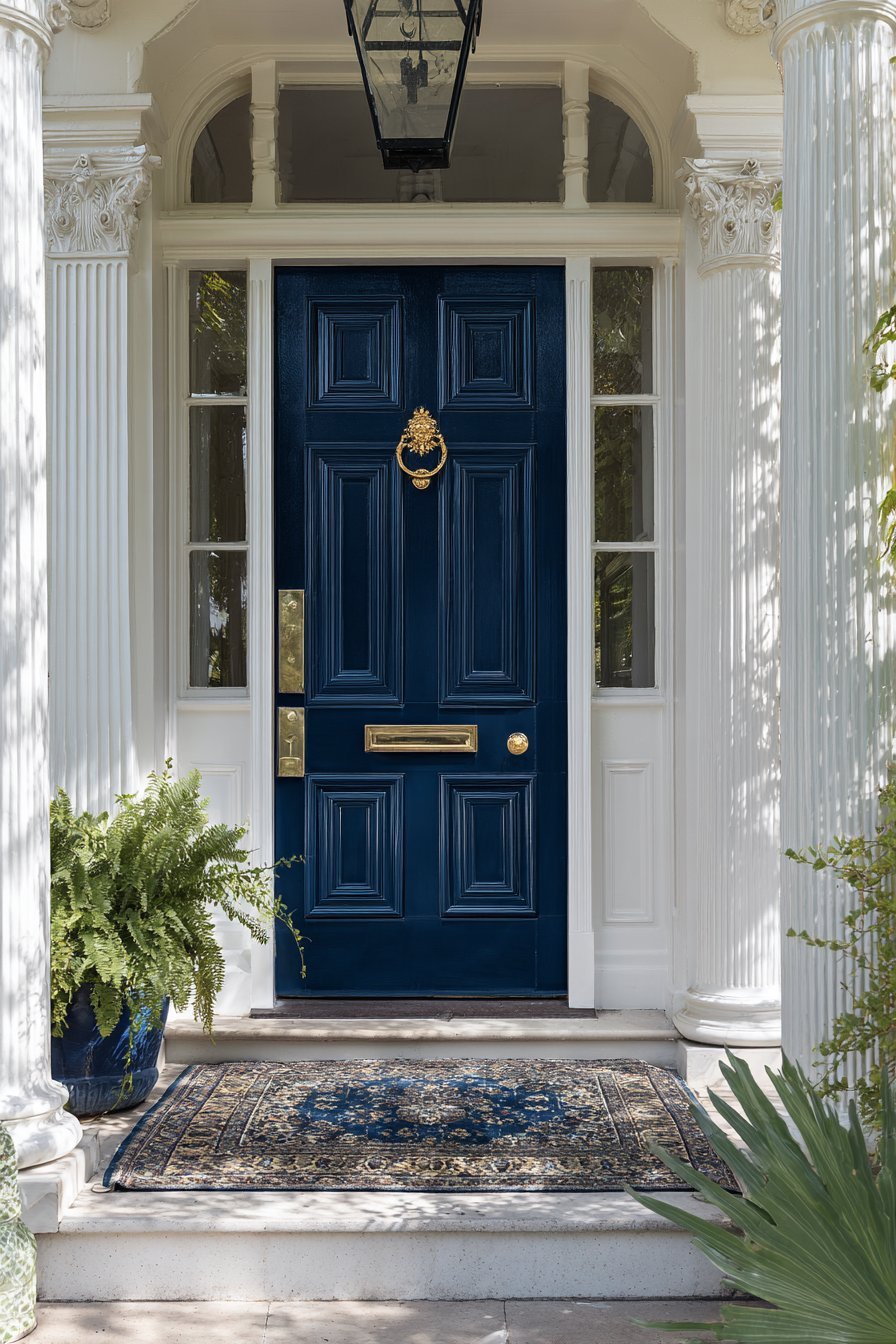 English Manor Navy Blue with Georgian Hardware
