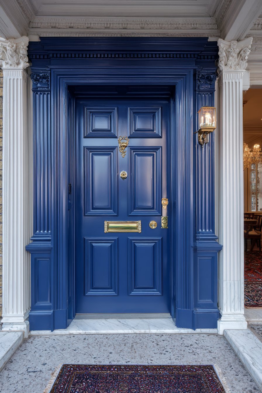 English Manor Navy Blue with Georgian Hardware
