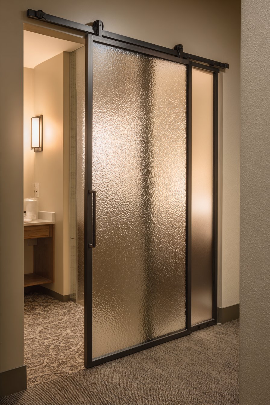 Frosted Glass Modern Bathroom Door