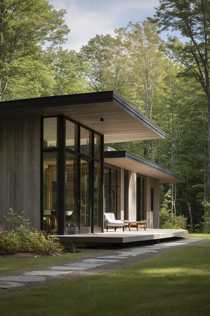 Minimalist Japanese-Inspired Cedar Rainscreen