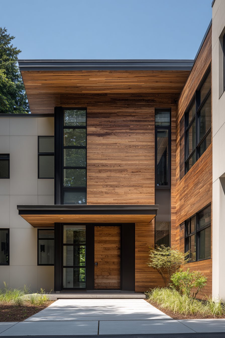 Minimalist Japanese-Inspired Cedar Rainscreen
