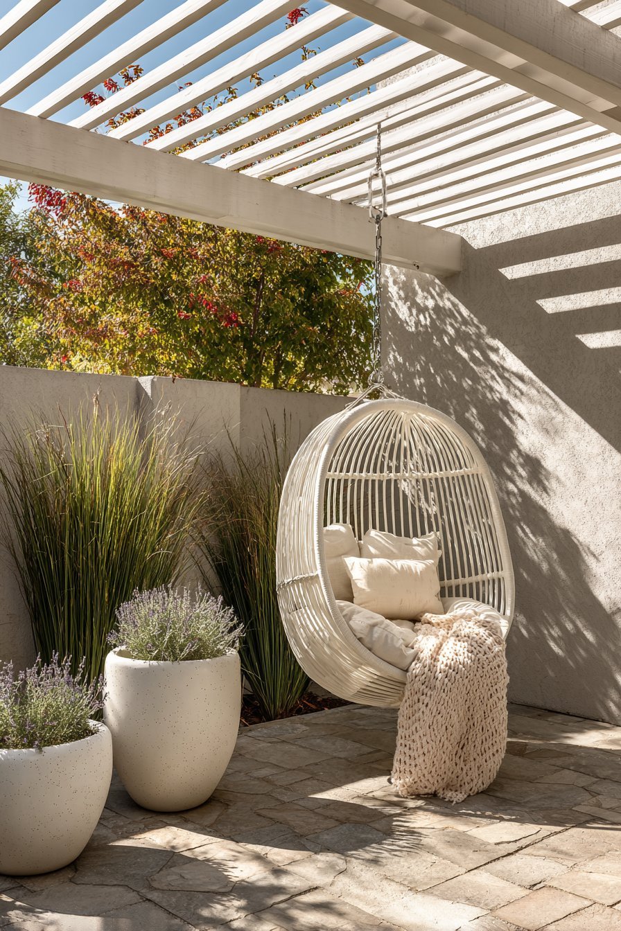 Minimalist Hanging Chair Retreat