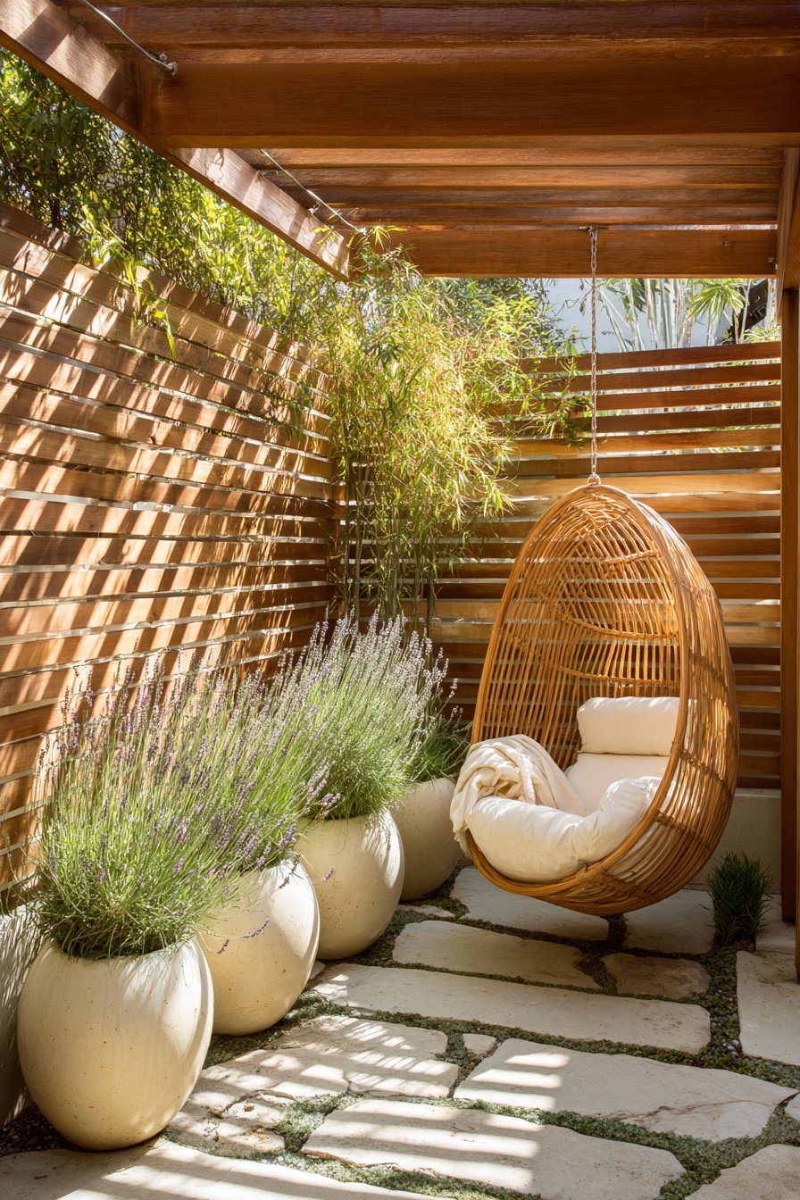 Minimalist Hanging Chair Retreat