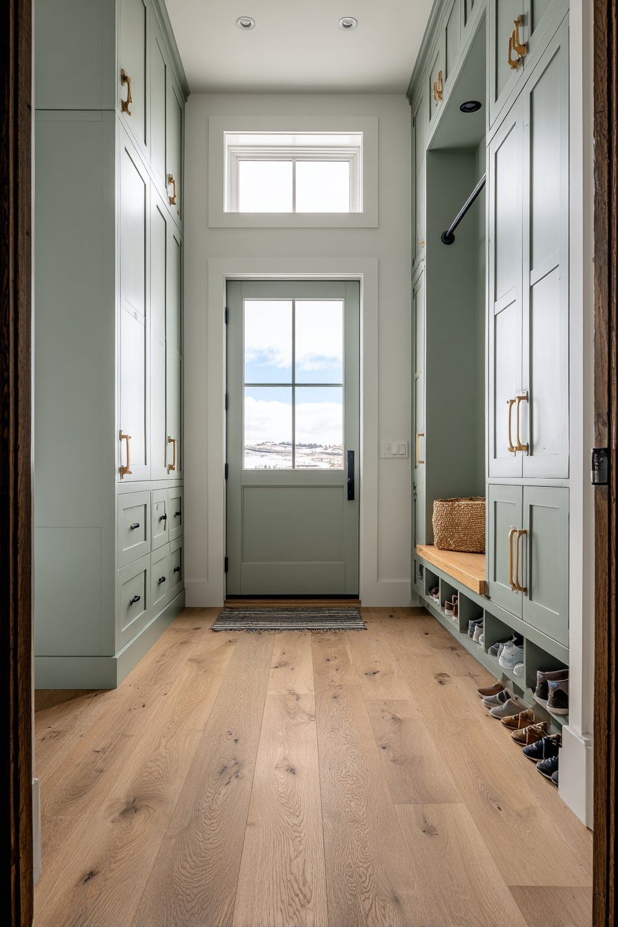Comprehensive Mudroom Locker System