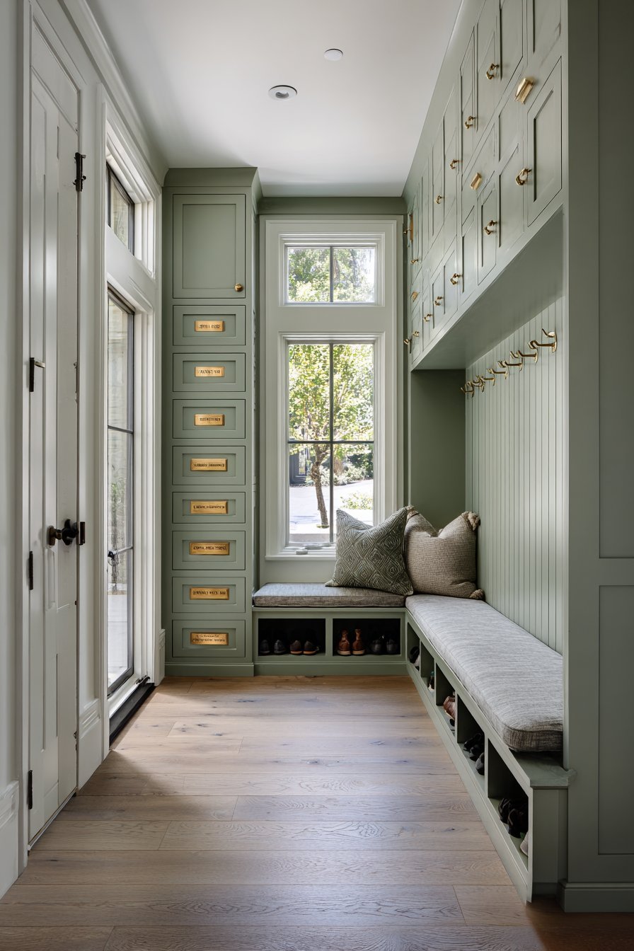 Comprehensive Mudroom Locker System
