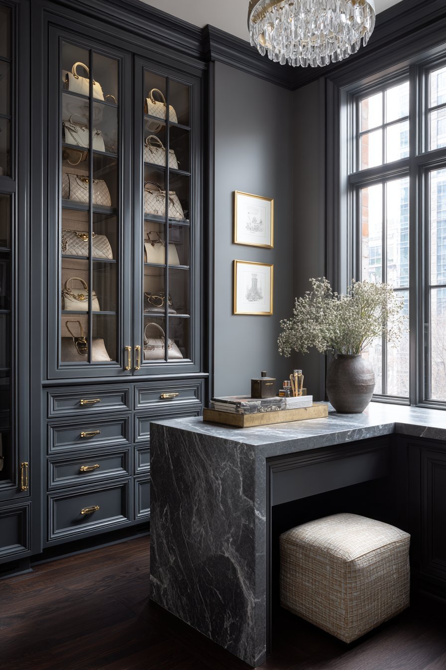 Dark Charcoal Jewelry-Box Drama