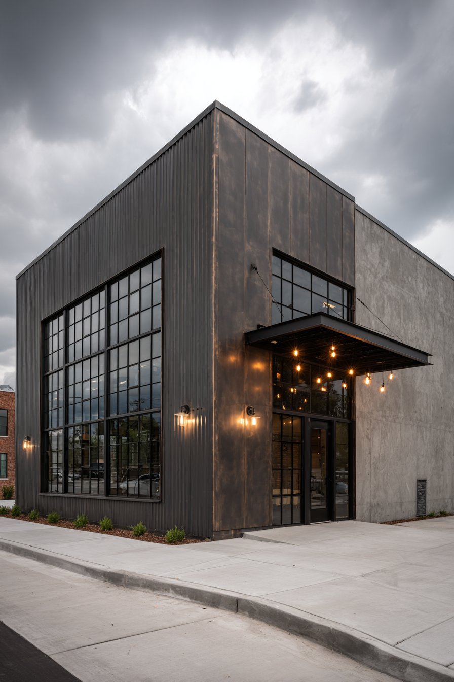 Modern Industrial with Metal and Concrete