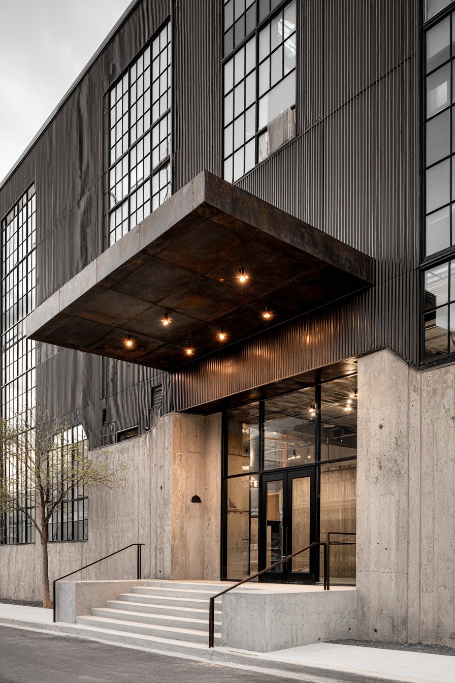 Modern Industrial with Metal and Concrete