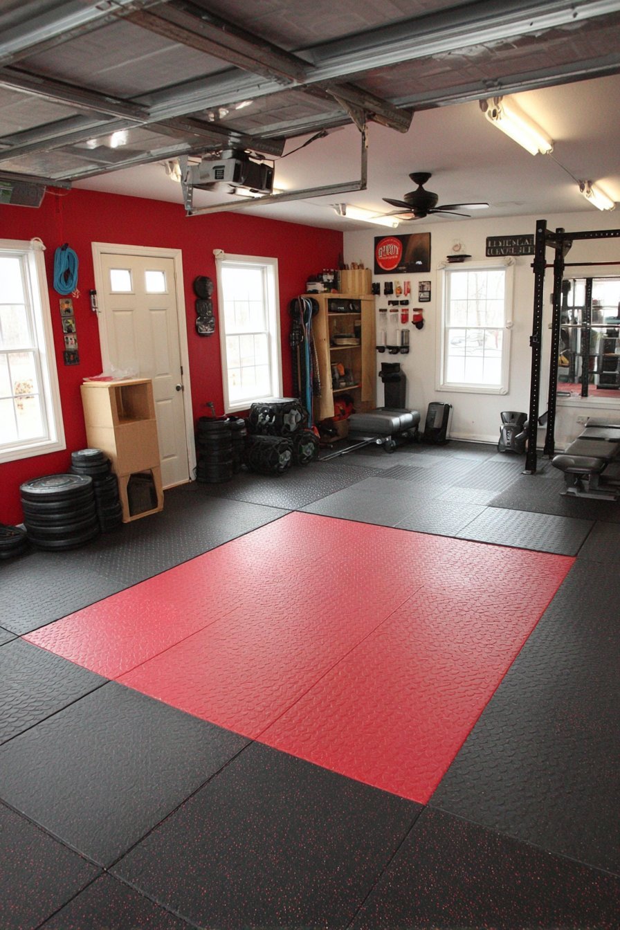 Garage Gym Conversion with Functional Design