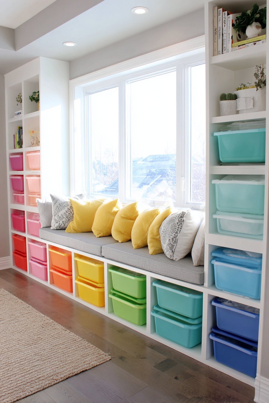 DIY Galvanized Metal Bucket Storage