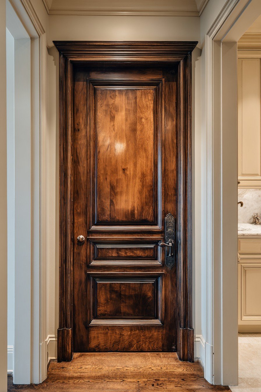 Traditional Mahogany Door with Raised Panels