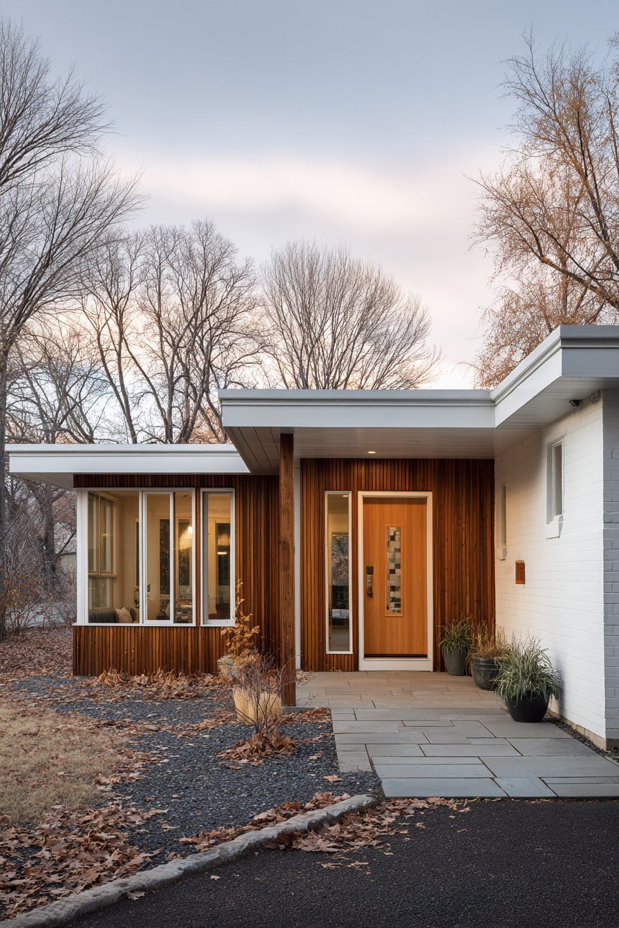 Mid-Century Modern with Floor-to-Ceiling Glass