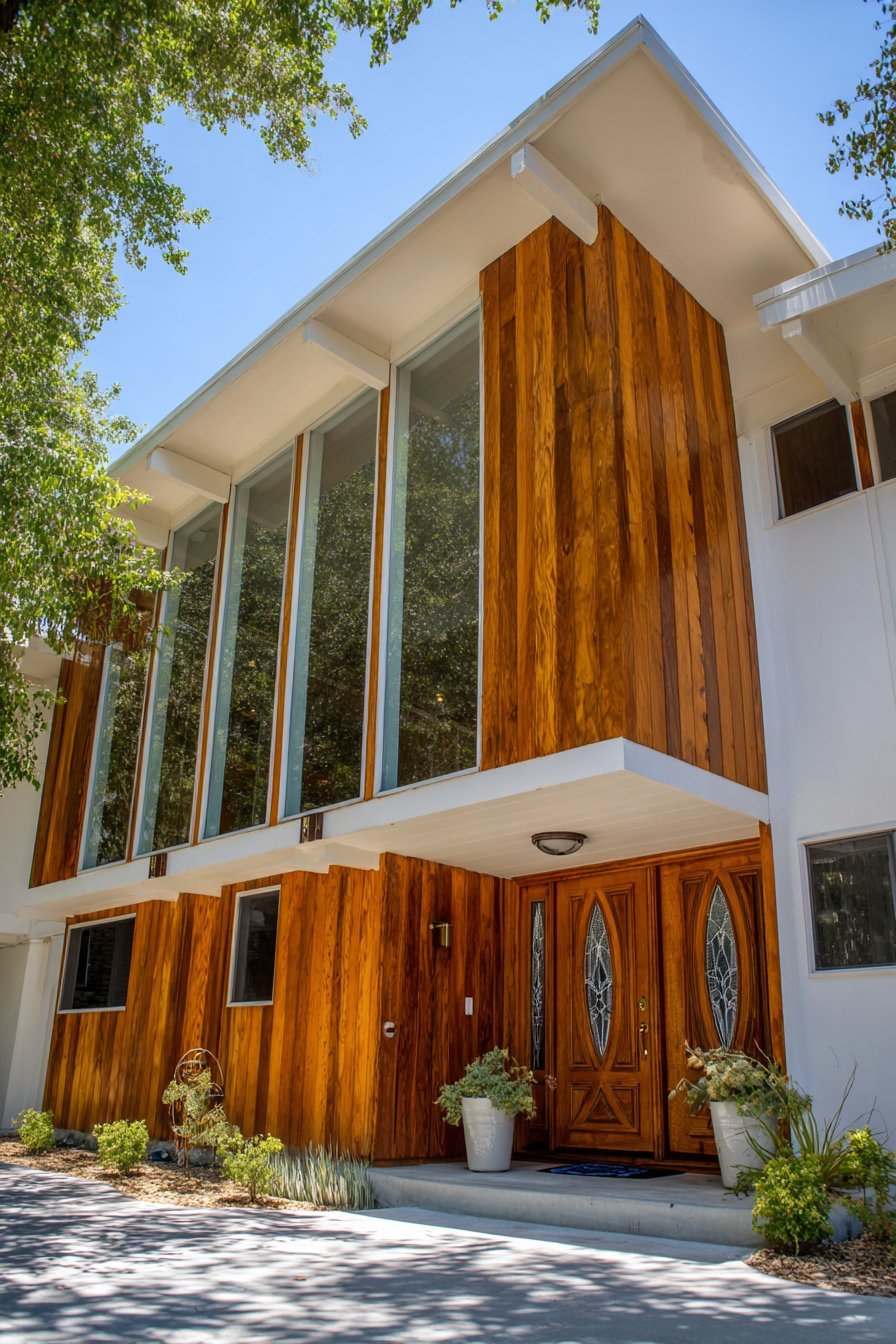 Mid-Century Modern with Floor-to-Ceiling Glass