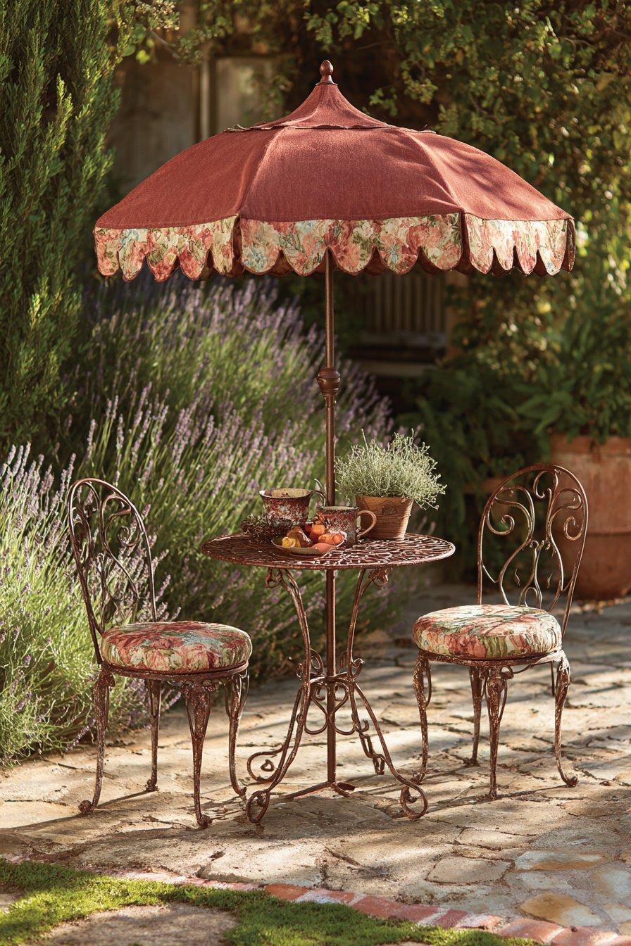 Wrought Iron Bistro Morning Retreat