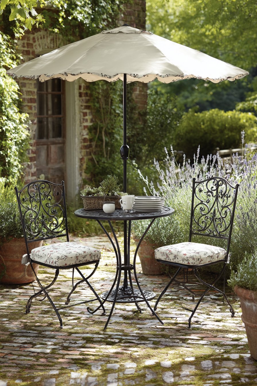 Wrought Iron Bistro Morning Retreat