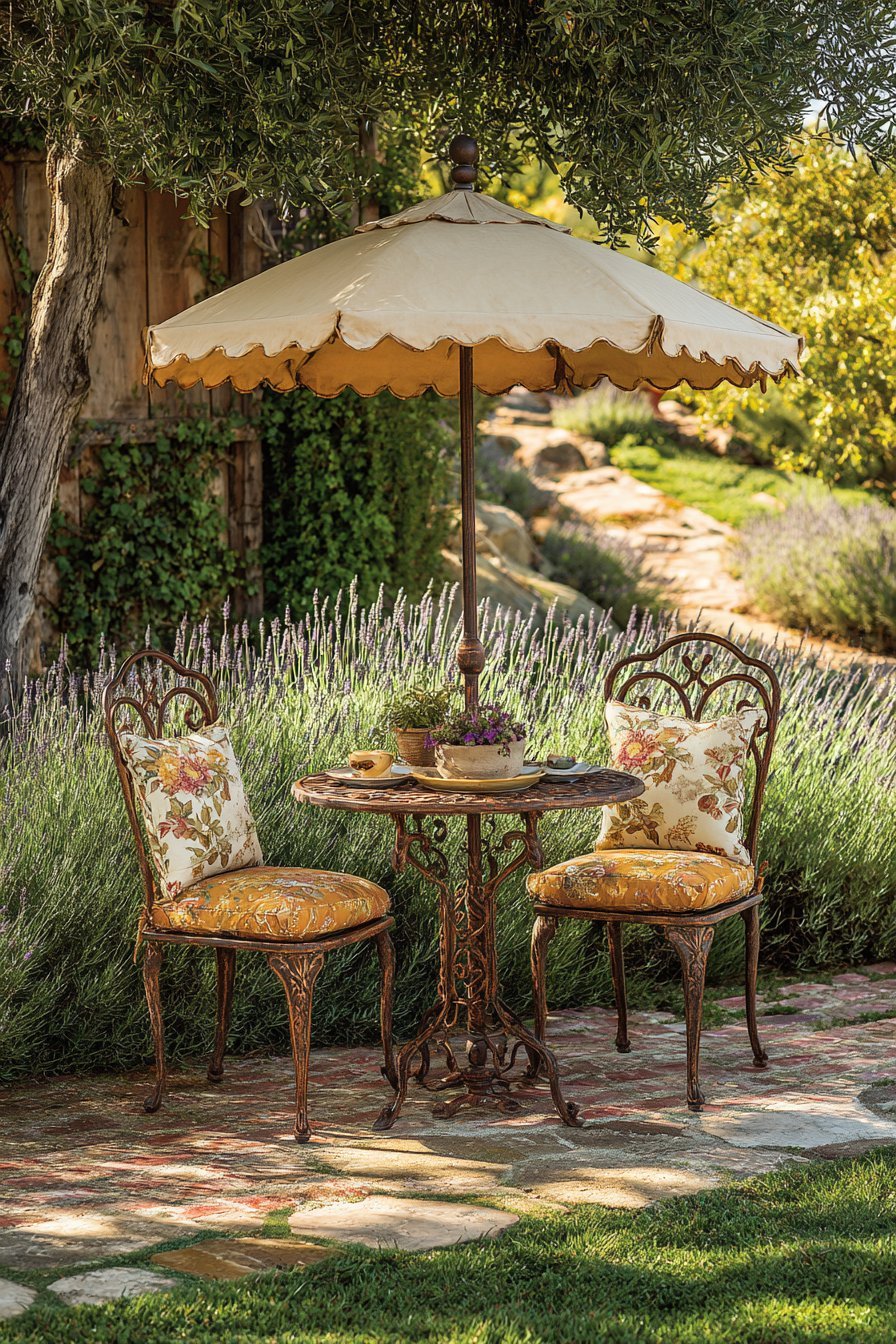 Wrought Iron Bistro Morning Retreat