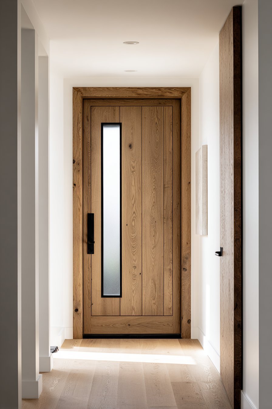 Scandinavian Oak with Minimalist Black Hardware