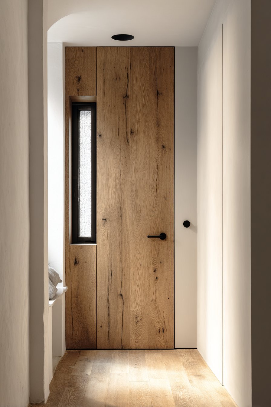 Scandinavian Oak with Minimalist Black Hardware