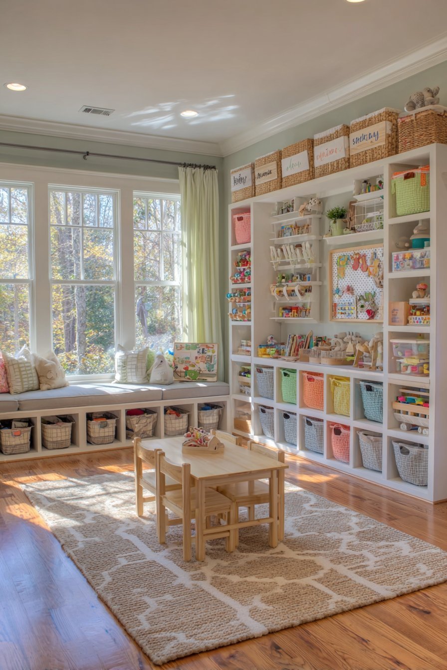Playroom storage ideas