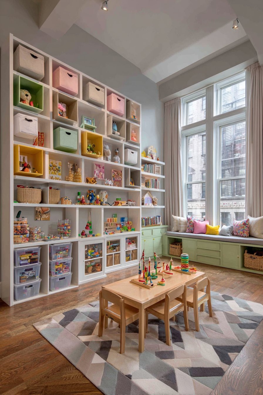 Playroom storage ideas